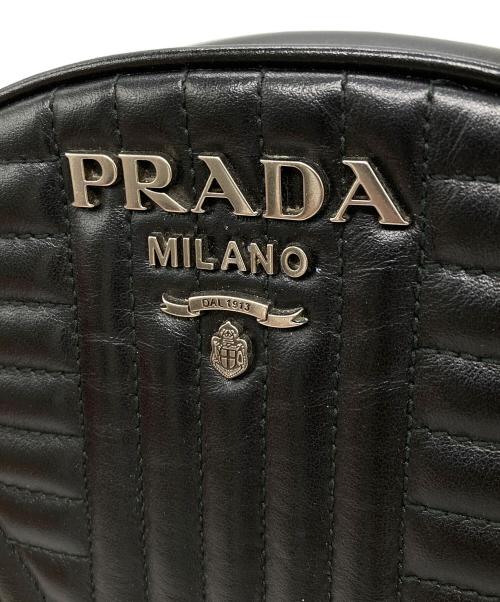 PRADA（プラダ）PRADA (プラダ) ダイアグラムチェーンショルダーバッグ ブラックの古着・服飾アイテム