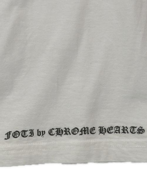 CHROME HEARTS（クロムハーツ）CHROME HEARTS (クロムハーツ) フォティ スケルトンプリントTシャツ/Foti Skeleton Print T-Shirt ホワイト サイズ:Sの古着・服飾アイテム