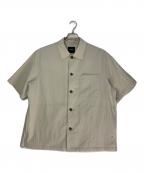 theoryセオリー）の古着「半袖シアサッカーシャツ/OVERSHIRT SS KELSO」｜ベージュ