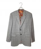 PAUL SMITHポールスミス）の古着「花柄2Bジャケット」｜グレー