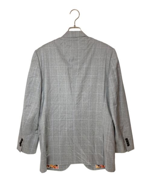 PAUL SMITH（ポールスミス）Paul Smith (ポールスミス) 花柄2Bジャケット グレー サイズ:Ｌの古着・服飾アイテム