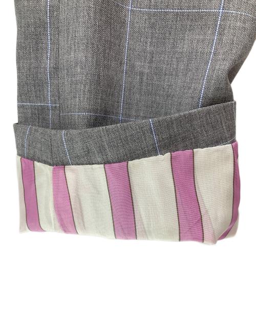 PAUL SMITH（ポールスミス）Paul Smith (ポールスミス) 花柄2Bジャケット グレー サイズ:Ｌの古着・服飾アイテム