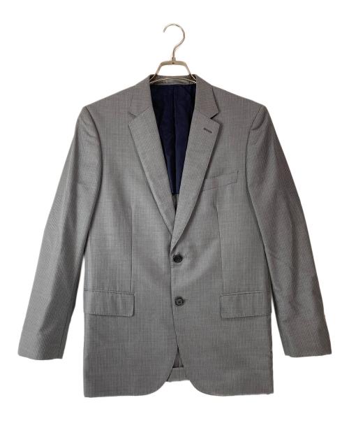 ERMENEGILDO ZEGNA（エルメネジルド・ゼニア）ERMENEGILDO ZEGNA (エルメネジルド・ゼニア) PAUL SMITH (ポールスミス) soho ウール×シルク2Bジャケット グレー サイズ:Ｌの古着・服飾アイテム