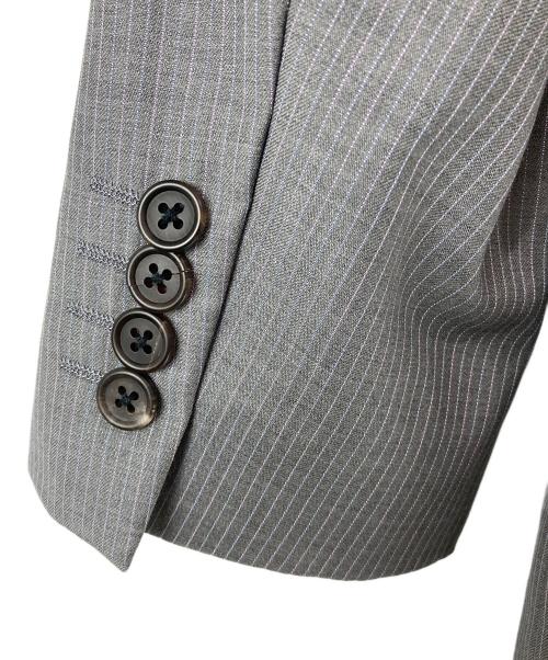 ERMENEGILDO ZEGNA（エルメネジルド・ゼニア）ERMENEGILDO ZEGNA (エルメネジルド・ゼニア) PAUL SMITH (ポールスミス) soho ウール×シルク2Bジャケット グレー サイズ:Ｌの古着・服飾アイテム