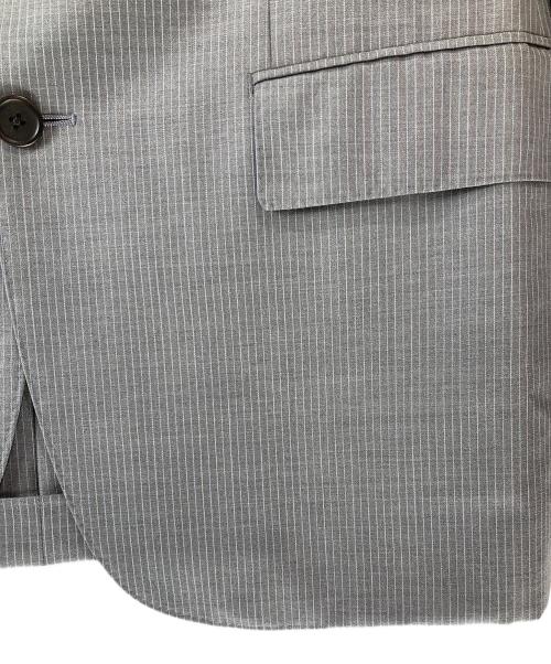 ERMENEGILDO ZEGNA（エルメネジルド・ゼニア）ERMENEGILDO ZEGNA (エルメネジルド・ゼニア) PAUL SMITH (ポールスミス) soho ウール×シルク2Bジャケット グレー サイズ:Ｌの古着・服飾アイテム