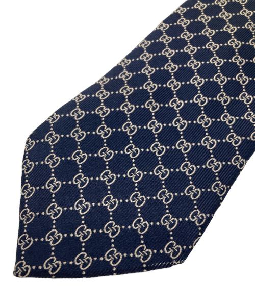 GUCCI（グッチ）GUCCI (グッチ) GGシルクネクタイ ネイビー サイズ:不明の古着・服飾アイテム