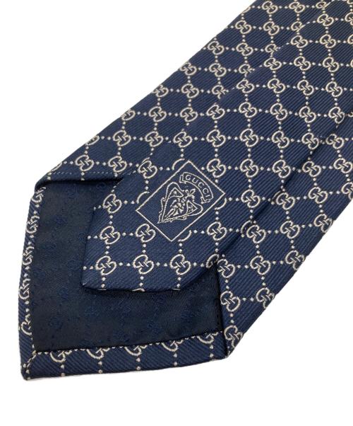 GUCCI（グッチ）GUCCI (グッチ) GGシルクネクタイ ネイビー サイズ:不明の古着・服飾アイテム