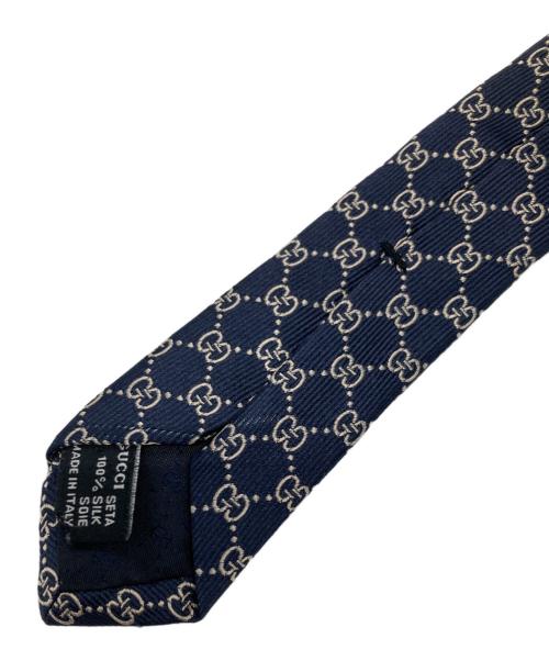 GUCCI（グッチ）GUCCI (グッチ) GGシルクネクタイ ネイビー サイズ:不明の古着・服飾アイテム