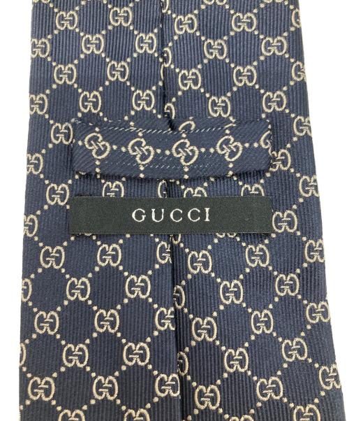 GUCCI（グッチ）GUCCI (グッチ) GGシルクネクタイ ネイビー サイズ:不明の古着・服飾アイテム
