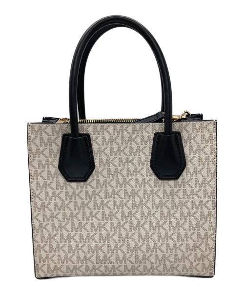 MICHAEL KORS（マイケルコース）MICHAEL KORS (マイケルコース) 2WAYショルダーバッグ/ショッパートート クロスボディ ミディアム - MKシグネチャー アイボリーの古着・服飾アイテム