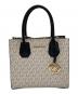 MICHAEL KORS（マイケルコース）の古着「2WAYショルダーバッグ/ショッパートート クロスボディ ミディアム - MKシグネチャー」｜アイボリー