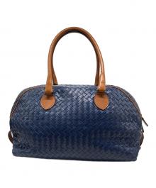 BOTTEGA VENETA（ボッテガベネタ）の古着「イントレチャートボーリングバッグ」｜ブルー