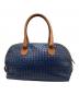 BOTTEGA VENETA（ボッテガベネタ）の古着「イントレチャートボーリングバッグ」｜ブルー