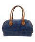 BOTTEGA VENETA (ボッテガベネタ) イントレチャートボーリングバッグ ブルー：65000円