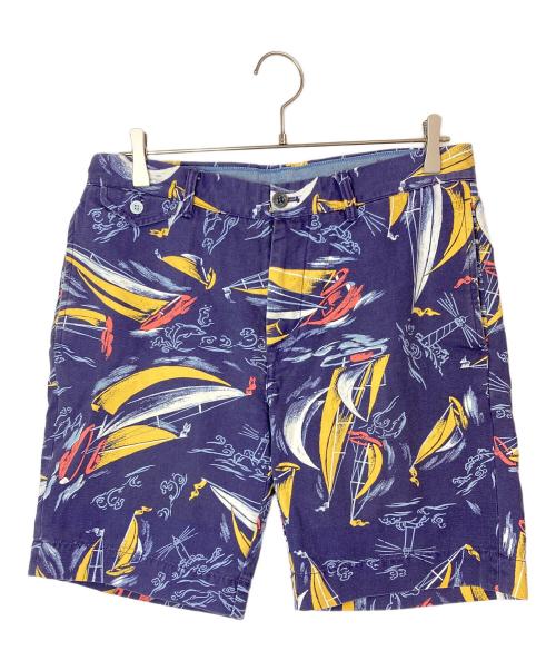 POLO RALPH LAUREN（ポロ・ラルフローレン）POLO RALPH LAUREN (ポロ・ラルフローレン) 総柄ハーフパンツ パープル サイズ:SIZE 32の古着・服飾アイテム