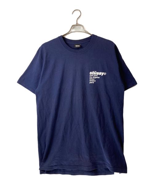 stussy（ステューシー）stussy (ステューシー) ストロベリー バックプリントTシャツ ネイビー サイズ:Ｌの古着・服飾アイテム