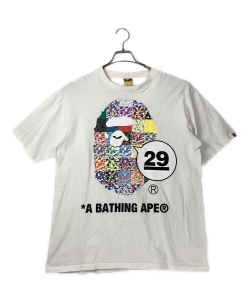 A BATHING APE（アベイシングエイプ）A BATHING APE (アベイシングエイプ) 29周年Tシャツ ホワイト サイズ:XLの古着・服飾アイテム