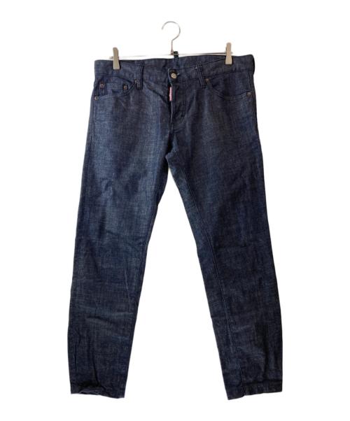 DSQUARED2（ディースクエアード）DSQUARED2 (ディースクエアード) ボタンフライデニムパンツ インディゴ サイズ:50の古着・服飾アイテム