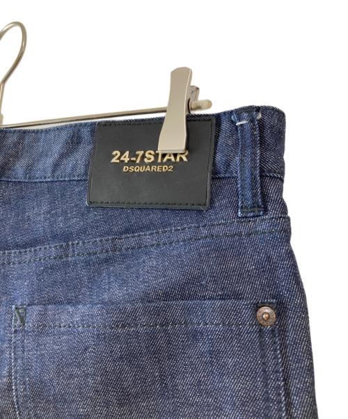 DSQUARED2（ディースクエアード）DSQUARED2 (ディースクエアード) ボタンフライデニムパンツ インディゴ サイズ:50の古着・服飾アイテム