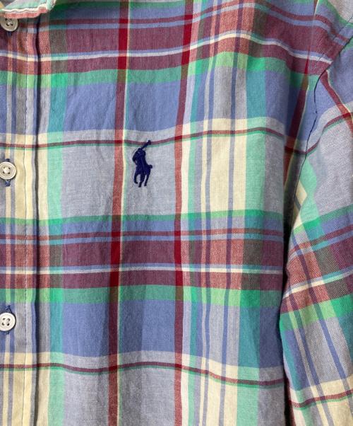 POLO RALPH LAUREN（ポロ・ラルフローレン）POLO RALPH LAUREN (ポロ・ラルフローレン) リラックスフィットチェックシャツ ブルー サイズ:Sの古着・服飾アイテム