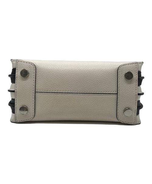 MICHAEL KORS（マイケルコース）MICHAEL KORS (マイケルコース) Mercer Medium Leather Logo Tape/2WAYバッグ ホワイトの古着・服飾アイテム