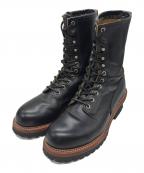 RED WINGレッドウィング）の古着「Logger Boots/ロガーブーツ」｜ブラック