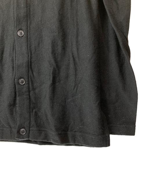 REGULATION Yohji Yamamoto MEN（レギュレーション ヨウジヤマモト）REGULATION Yohji Yamamoto MEN (レギュレーション ヨウジヤマモト) ウール縮絨マオカラーシャツ ブラック サイズ:1の古着・服飾アイテム