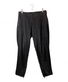 Yohji Yamamoto pour homme（ヨウジヤマモト プールオム）の古着「18AW ストレッチパンツ」｜ブラック