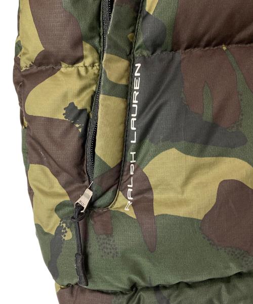 RLX RALPH LAUREN（アールエルエックスラルフローレン）RLX RALPH LAUREN (アールエルエックスラルフローレン) カモ柄ダウンジャケットT グリーン サイズ:SIZE Sの古着・服飾アイテム