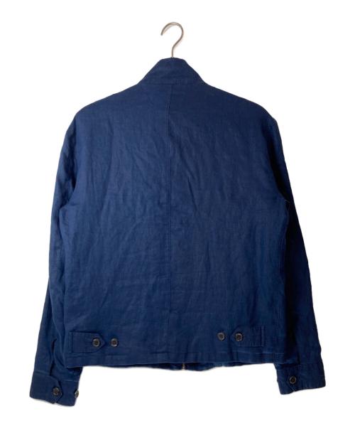 POLO RALPH LAUREN（ポロ・ラルフローレン）POLO RALPH LAUREN (ポロ・ラルフローレン) リネンハリントンジャケット ネイビー サイズ:Sの古着・服飾アイテム