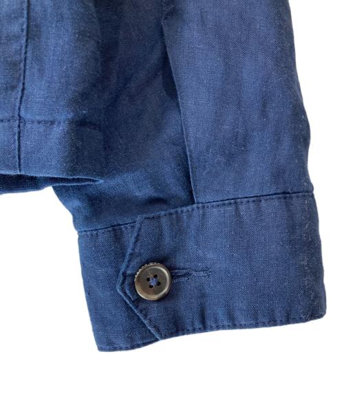 POLO RALPH LAUREN（ポロ・ラルフローレン）POLO RALPH LAUREN (ポロ・ラルフローレン) リネンハリントンジャケット ネイビー サイズ:Sの古着・服飾アイテム