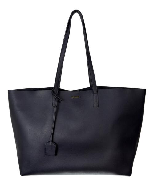 Saint Laurent Paris（サンローランパリ）Saint Laurent Paris (サンローランパリ) Large Shopping Bag/ショッピングバッグ ネイビーの古着・服飾アイテム