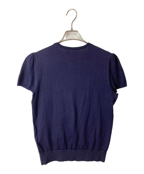 POLO RALPH LAUREN（ポロ・ラルフローレン）POLO RALPH LAUREN (ポロ・ラルフローレン) PIMA COTTON半袖ニット ネイビー サイズ:Ｍの古着・服飾アイテム