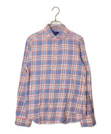 POLO RALPH LAUREN（ポロ・ラルフローレン）の古着「クラシックフィット チェックシャツ」｜ブルー