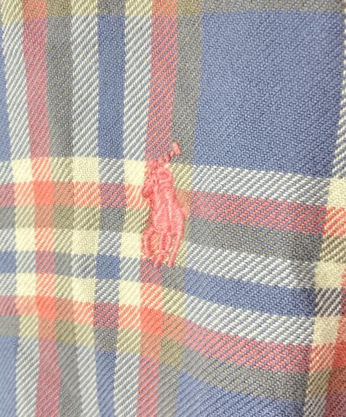 POLO RALPH LAUREN（ポロ・ラルフローレン）POLO RALPH LAUREN (ポロ・ラルフローレン) クラシックフィット チェックシャツ ブルー サイズ:Ｍの古着・服飾アイテム