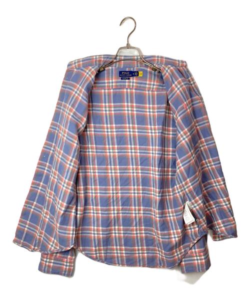 POLO RALPH LAUREN（ポロ・ラルフローレン）POLO RALPH LAUREN (ポロ・ラルフローレン) クラシックフィット チェックシャツ ブルー サイズ:Ｍの古着・服飾アイテム