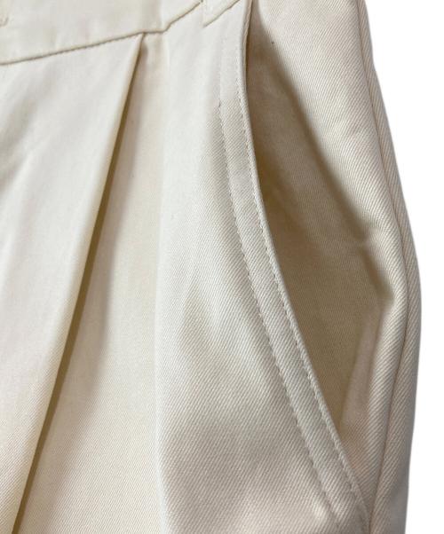 STUDIO NICHOLSON（スタジオ ニコルソン）STUDIO NICHOLSON (スタジオ ニコルソン) ピーチスキンコットンツイルワイドパンツ ベージュ サイズ:Mの古着・服飾アイテム
