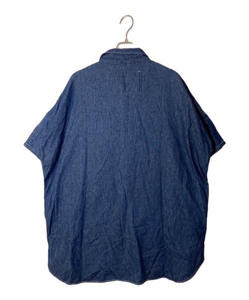 NATAL DESIGN（ネイタルデザイン）NATAL DESIGN (ネイタルデザイン) プルオーバーデニムシャツ ネイビー サイズ:Ｌの古着・服飾アイテム