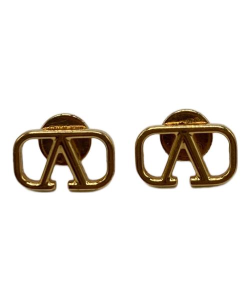 VALENTINO（ヴァレンティノ）VALENTINO (ヴァレンティノ) Vロゴ シグネチャー メタル ピアス ゴールドの古着・服飾アイテム