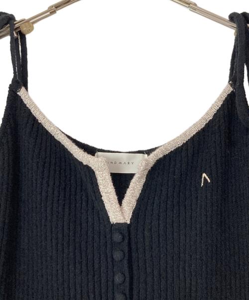 AND MARY（アンドマリー）AND MARY (アンドマリー) ノースリーブニットワンピース ブラック サイズ:FREEの古着・服飾アイテム