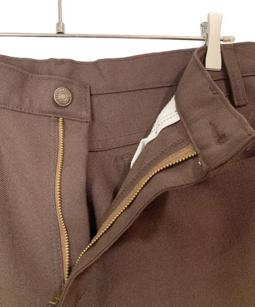 LEVI'S（リーバイス）LEVI'S (リーバイス) ヘリンボーンブーツカットパンツ ブラウン サイズ:35×30の古着・服飾アイテム