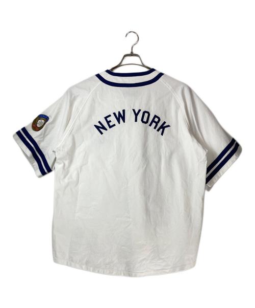 GENUINE MERCHANDISE（ジェニュイン マーチャンダイズ）GENUINE MERCHANDISE (ジェニュイン マーチャンダイズ) Fanatics MLB NEW YORK YANKEES COOPERSTOWN BASEBALL SHIRT ホワイト サイズ:XLの古着・服飾アイテム