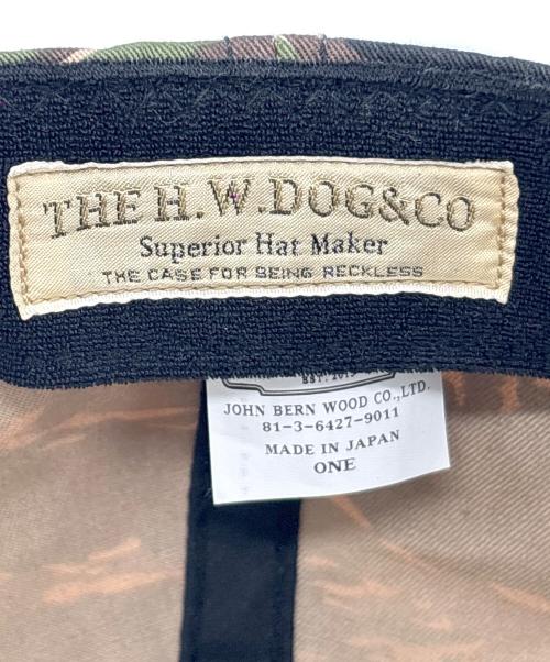 THE H.W.DOG&CO.（エイチダブリュードッグアンドコー）THE H.W.DOG&CO. (エイチダブリュードッグアンドコー) MILITARY TRUCKER CAP/D-00900 カーキ×ベージュ サイズ:ONEの古着・服飾アイテム