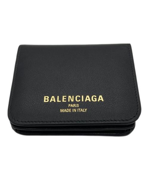 BALENCIAGA（バレンシアガ）BALENCIAGA (バレンシアガ) 2つ折り財布/Cash 2.0 ブラックの古着・服飾アイテム