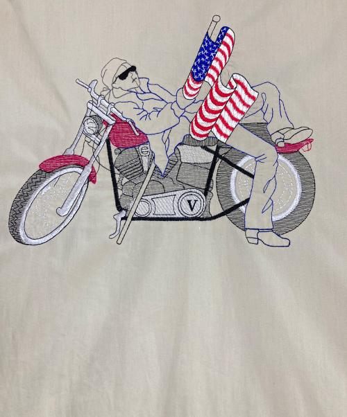KING LOUIE（キングルイ）KING LOUIE (キングルイ) エポレット ボーリングシャツ ベージュ サイズ:XLの古着・服飾アイテム