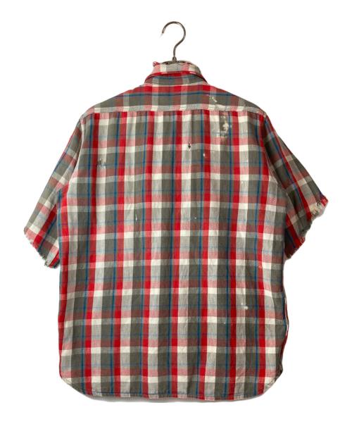 PENNEYS（ペニーズ）penneys (ペニーズ) ヴィンテージ半袖チェックシャツ レッド サイズ:Ⅿの古着・服飾アイテム