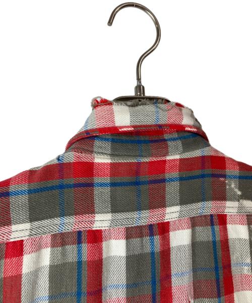 PENNEYS（ペニーズ）penneys (ペニーズ) ヴィンテージ半袖チェックシャツ レッド サイズ:Ⅿの古着・服飾アイテム