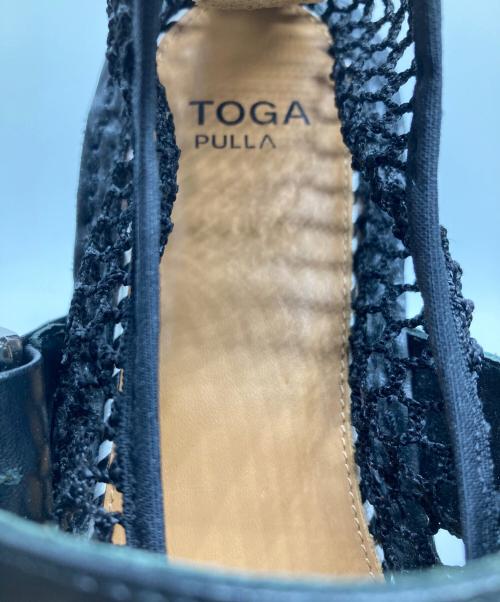TOGA PULLA（トーガ プルラ）TOGA PULLA (トーガ プルラ) メッシュエスパドリーユ ブラック サイズ:24cmの古着・服飾アイテム