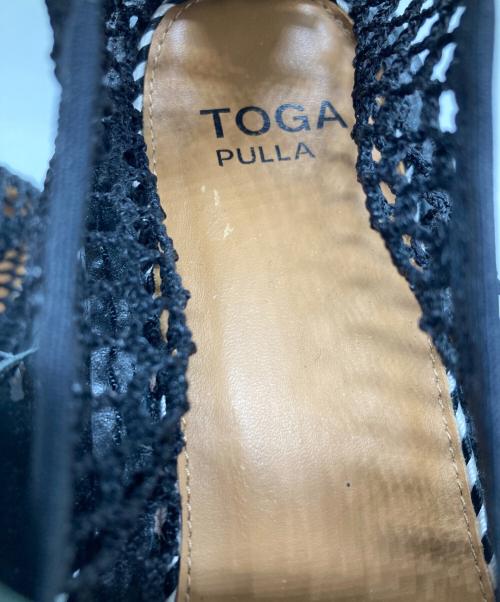 TOGA PULLA（トーガ プルラ）TOGA PULLA (トーガ プルラ) メッシュエスパドリーユ ブラック サイズ:24cmの古着・服飾アイテム