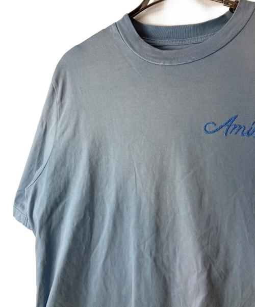 AMIRI（アミリ）AMIRI (アミリ) BLEACHED BANDANA PATCH T-SHIRT ブルー サイズ:Sの古着・服飾アイテム